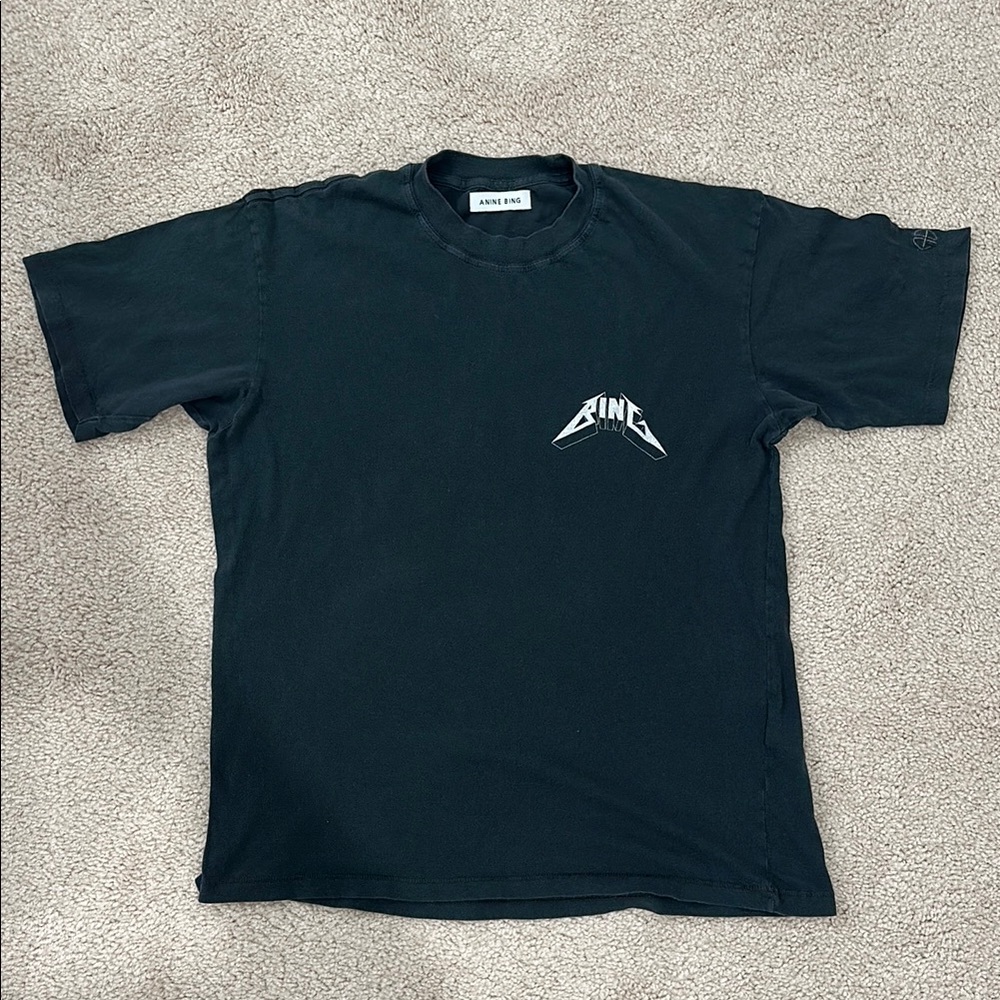 Anine Bing Band Tee with Logo